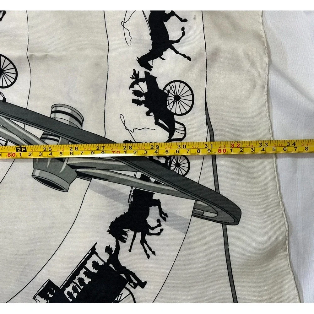 1950s Hermes Paris Qui Roule Hugo Grygkar Silk Shawl Scarf Carre 90 Flaws Read